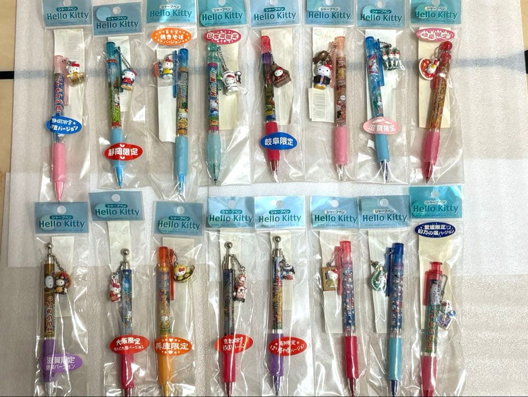 【未開封】ご当地限定キティ　シャープペンシル16本セット