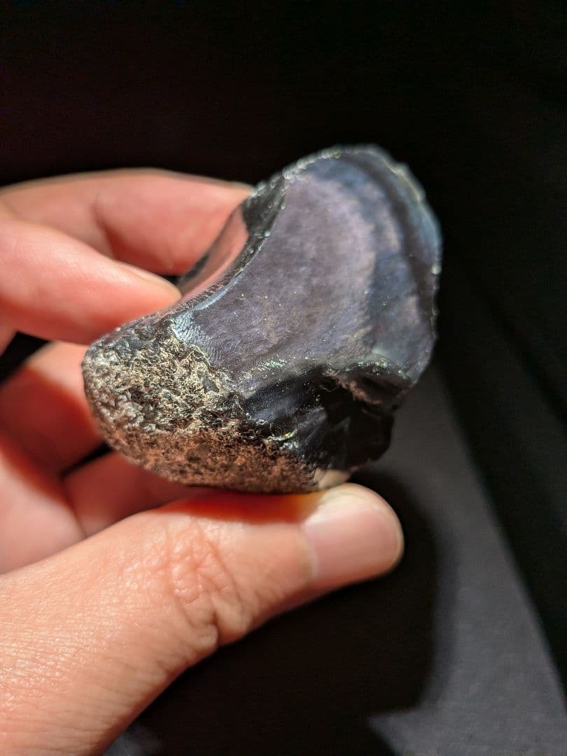 研磨品　十勝石玲瓏　パープルオーロラ　レインボーオブシディアン　特級品