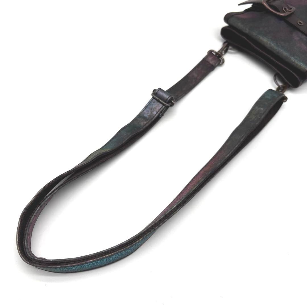 ✨極美品✨希少✨ジャンポールゴルチエ　Vサイバー　ショルダー　サコッシュ　玉虫色