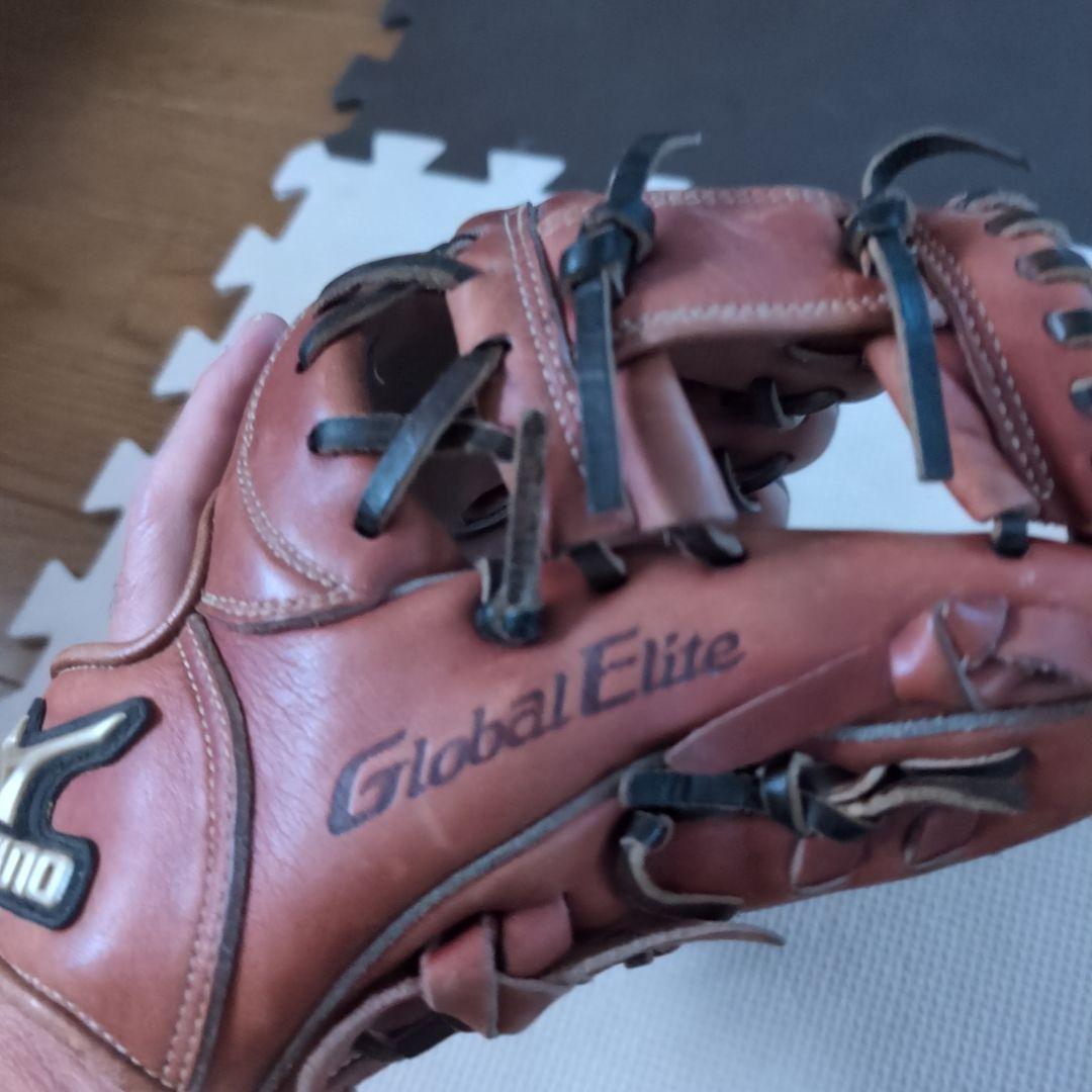 Mizuno Global Elite 軟式グローブ ブラウン