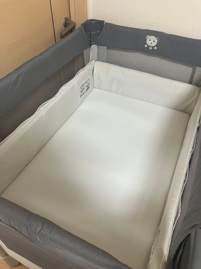 S*S様 ココネルエアーAB アップリカ　ベビーベッド　グレーベアー（マット・シ