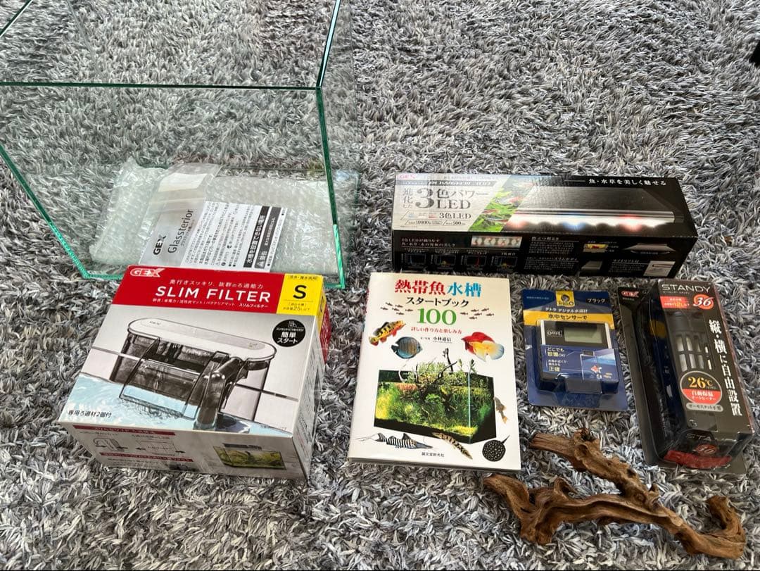 ガラス水槽 フィルター 初めてセット