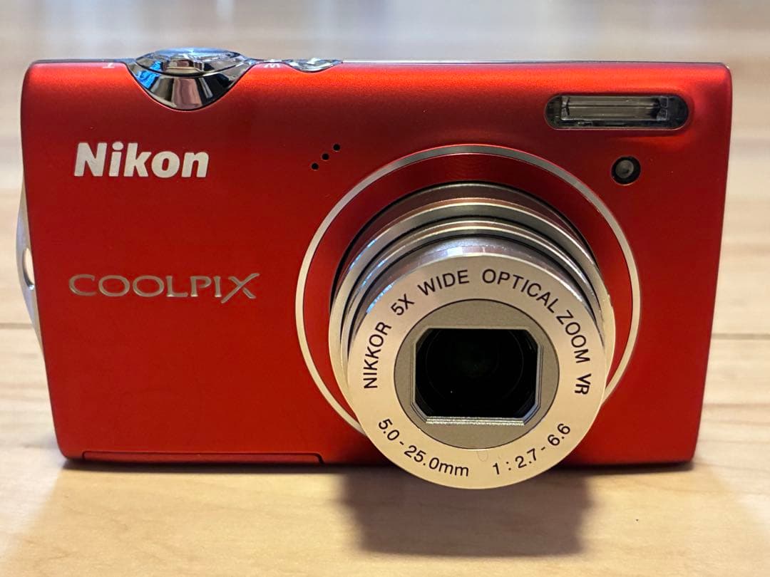 【美品】【動作品】Nikon COOLPIX S5100 クリアレッド デジカメ