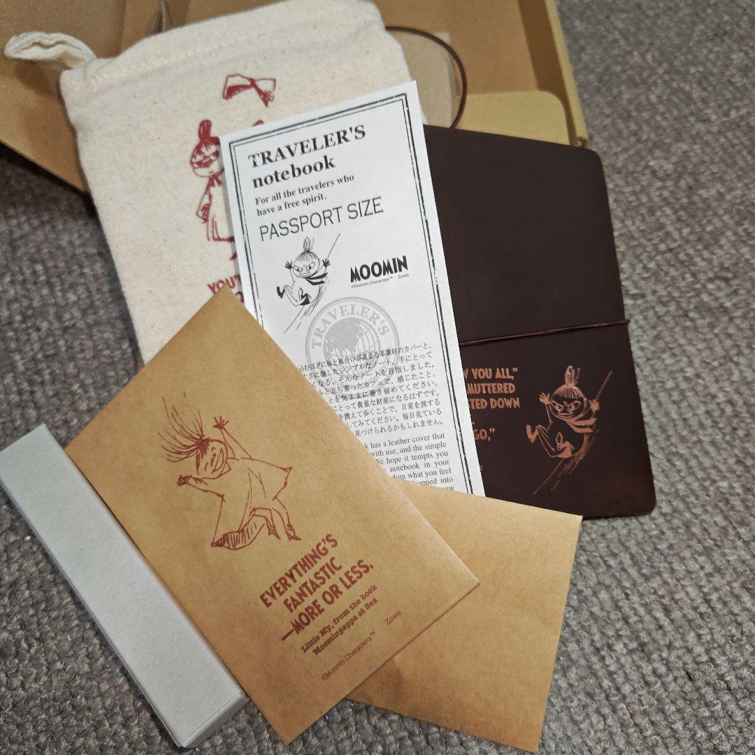 トラベラーズノート　ムーミンリトルミイ パスポートサイズ限定セット