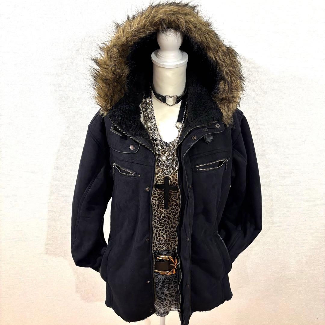 平成ギャル y2k ファージャケット　グランジ　ダークコア　NANA ギミック