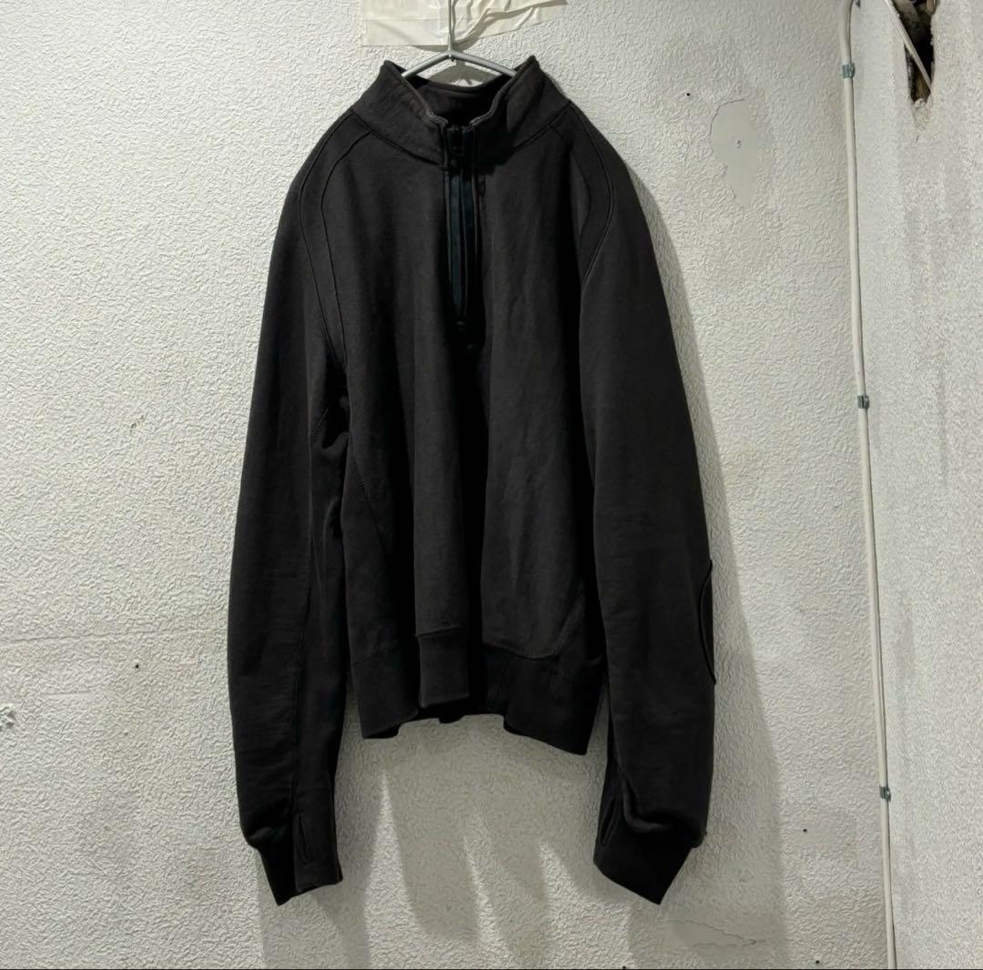 jianye ジェンイェ23aw solid zip top チャコール