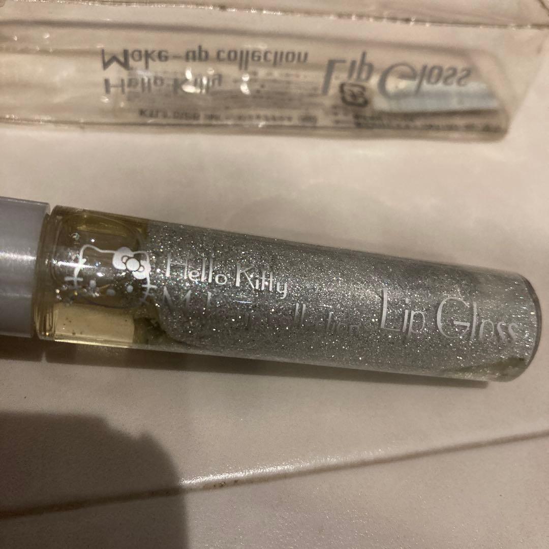 レトロ《2002年 ハローキティ リップグロス》当時物 コスメ☆シルバー