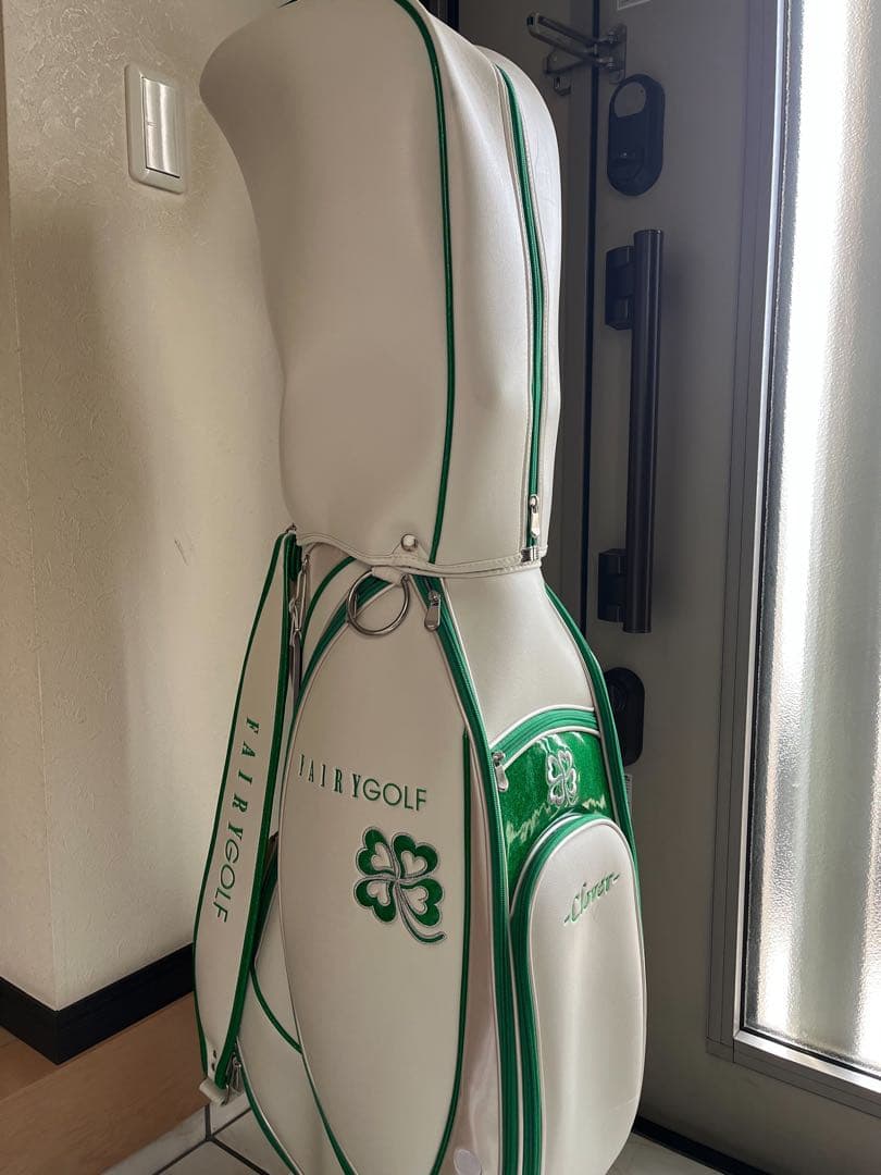 Fairy Golf キャディバッグ ホワイト/グリーン