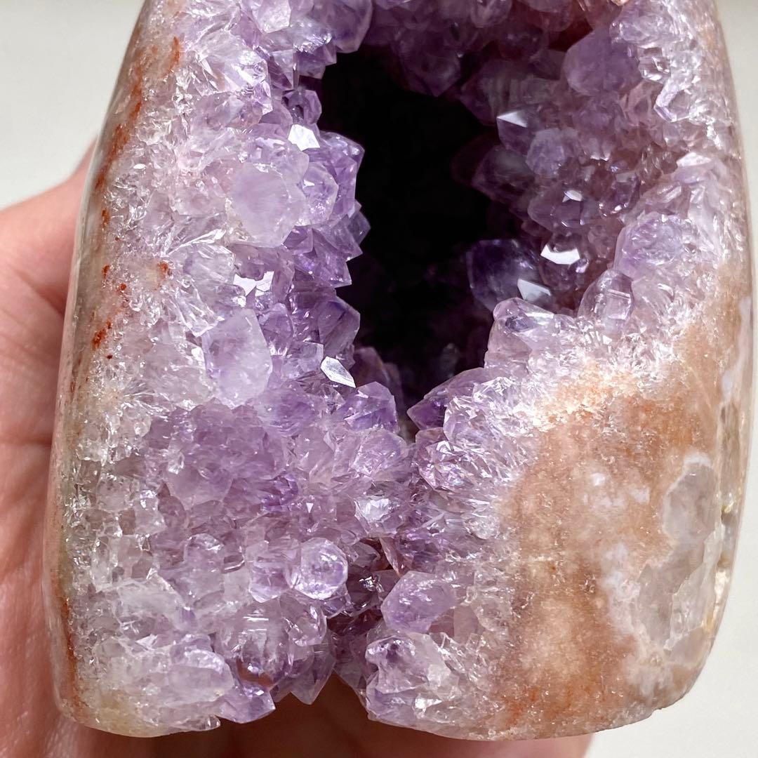 【 天然石 ピンクアメジスト アメジスト 原石 ドゥルージー ドーム B 】