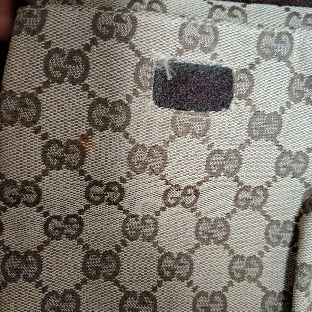 グッチ　ロゴ型押し　GGキャンバス 　ウエストポーチ