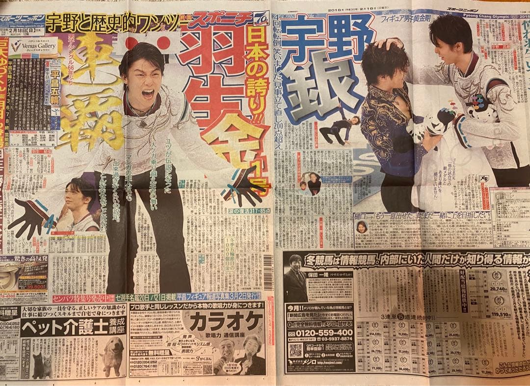 羽生結弦　新聞・号外20枚以上+切り抜き