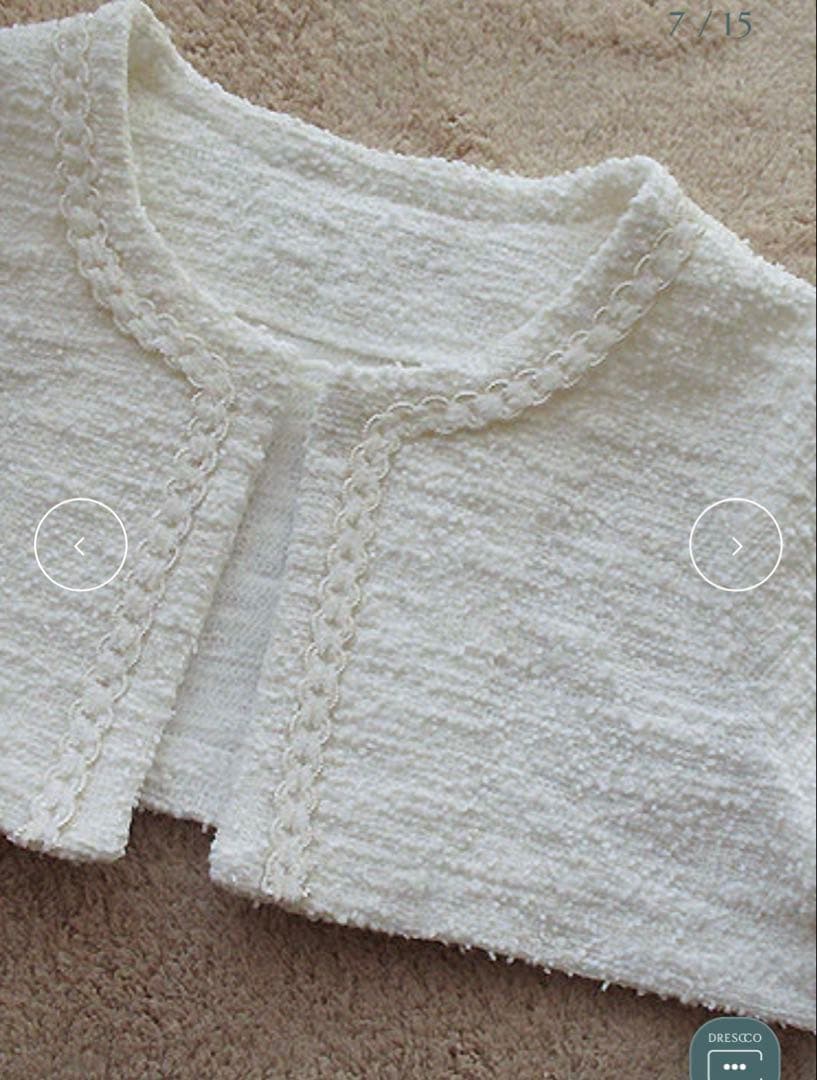 ✴︎美品✴︎ DRESCCO ベビードレス&ボレロ 80cm(2号)ホワイト