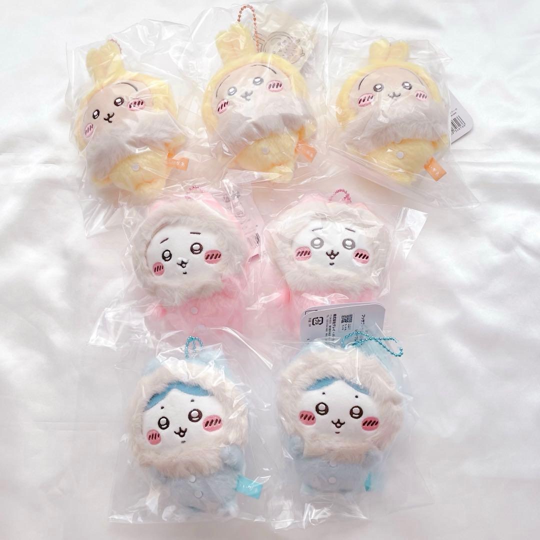 ちいかわ フッサフッサなパジャママスコット ハチワレ うさぎ 7点 まとめ売り