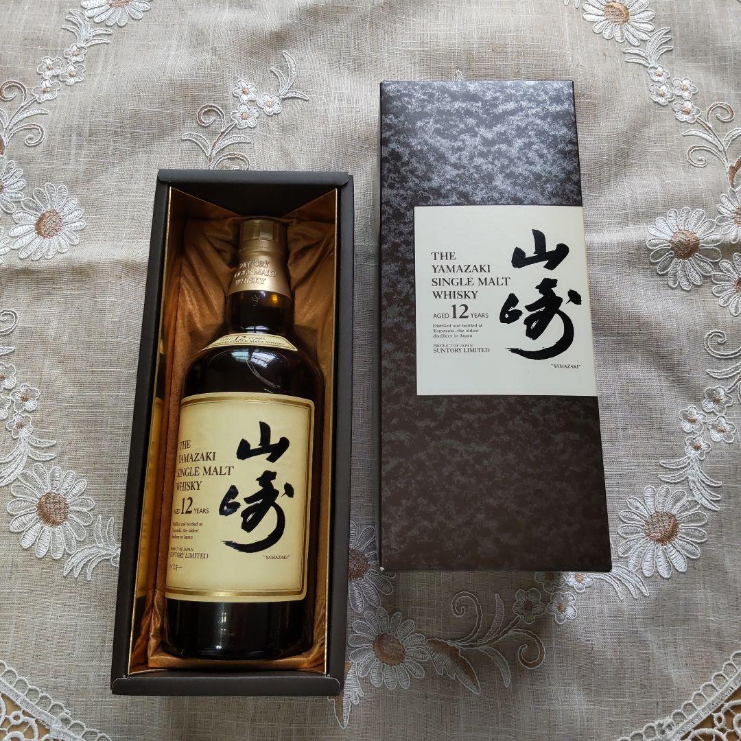 山崎 12年 シングルモルトウイスキー旧ボトル　古酒　希少　箱付き　新品未使用
