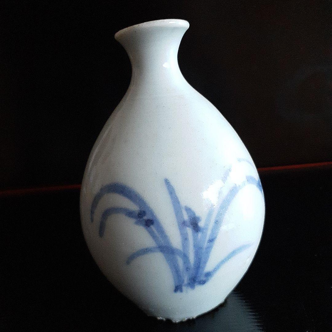 初期伊万里染め付け欄図小壺