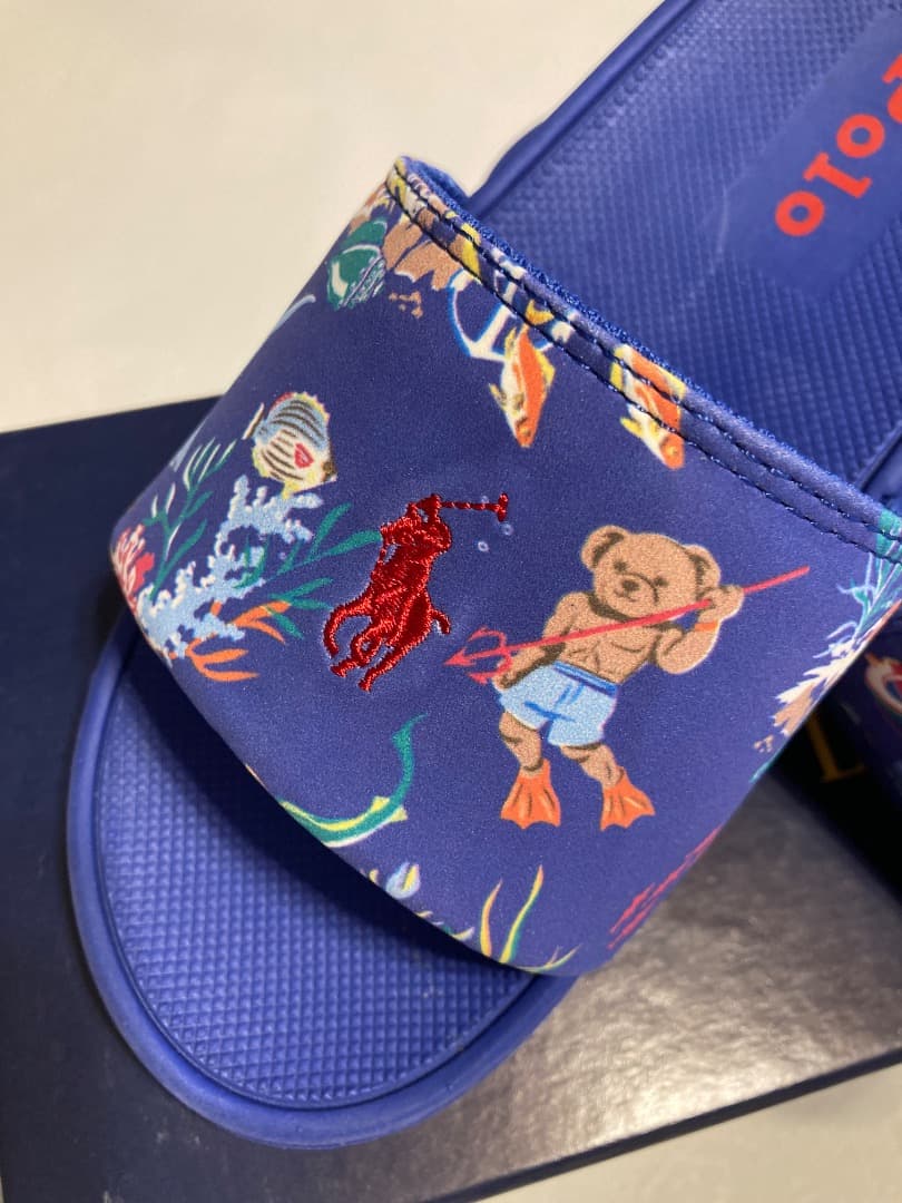 【日本未入荷品】Ralph Lauren キッズ Polo Bear柄 サンダル