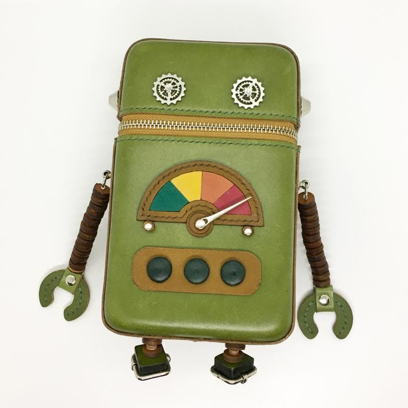 【本革】スマホショルダーバッグ レザーポーチ ウォレット お財布 ハンドメイド