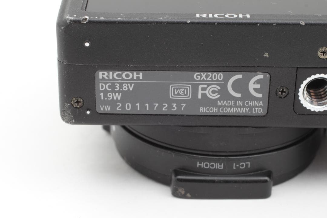 RICOH GX200 デジタルカメラ VF-1 自動開閉式レンズキャップ