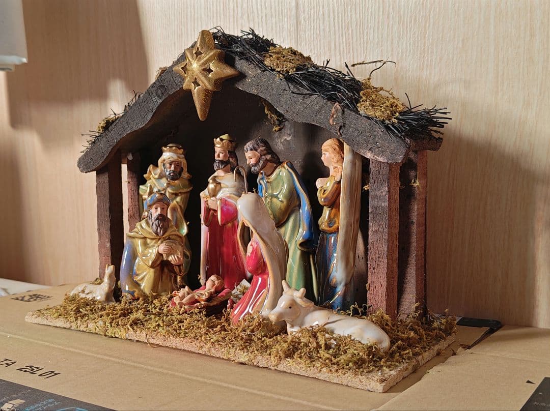 キリストの降誕 誕生シーン◎クリスマス◎フィギュア◎飾り◎陶器◎宗教