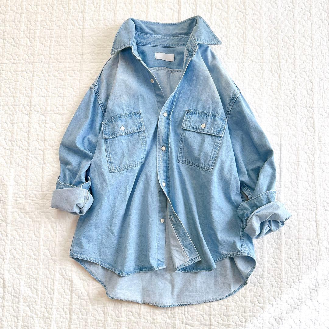 美品✨ ガリャルダガランテ 2024 デニムシャツ 定番 こなれ 程よいゆとり