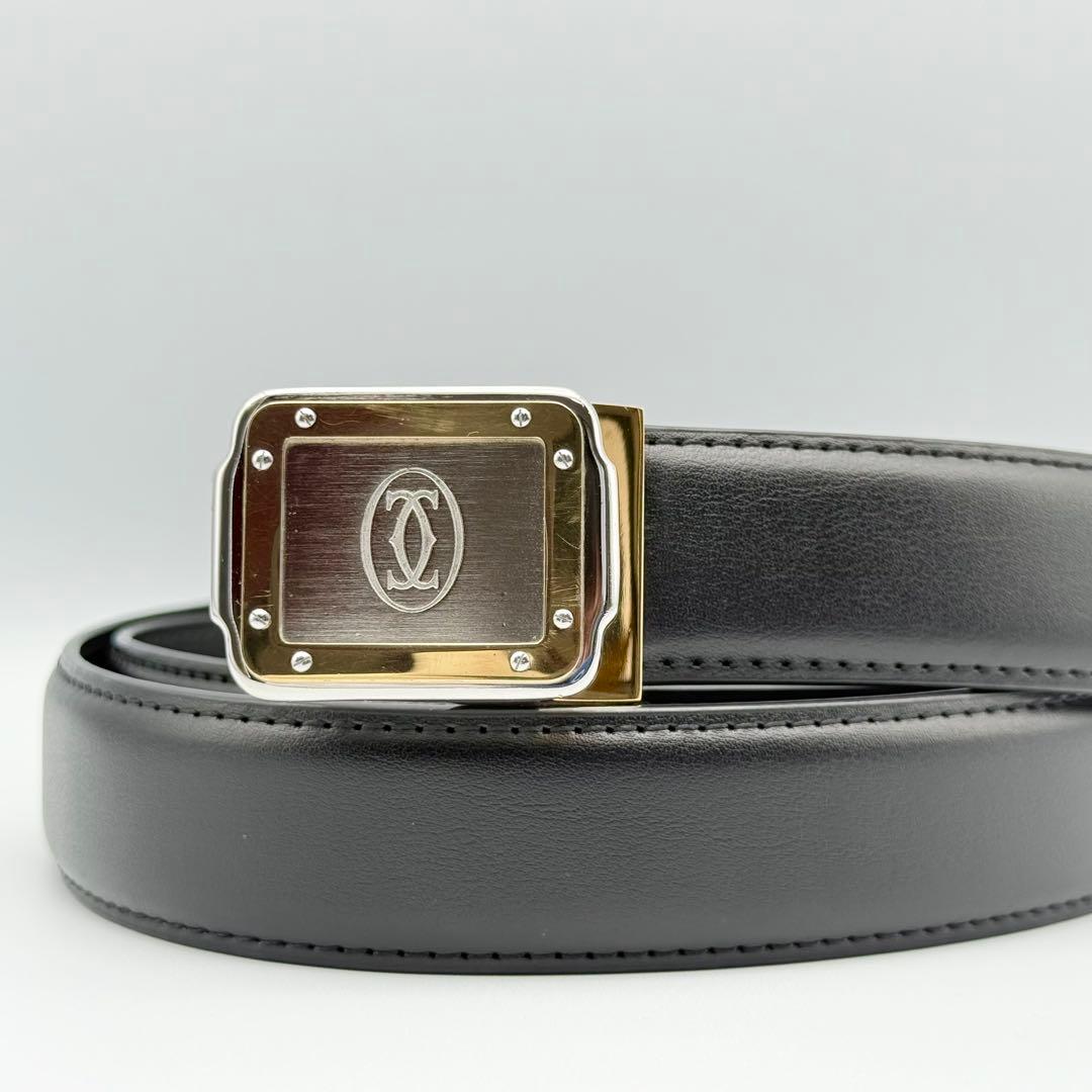 ✨美品✨カルティエ ベルト マストライン 男女兼用 ゴールド シルバー金具