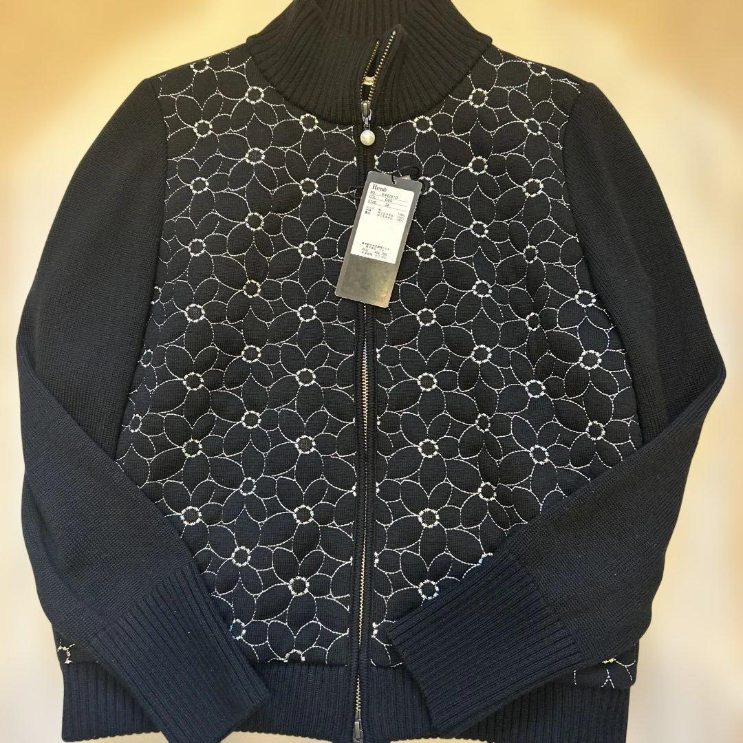 René 花柄刺繍 長袖カーディガン 昨年 36