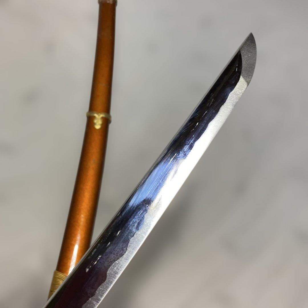 模造刀 太刀 金茶柄 太刀造鍔 太刀造り梨地呂鞘