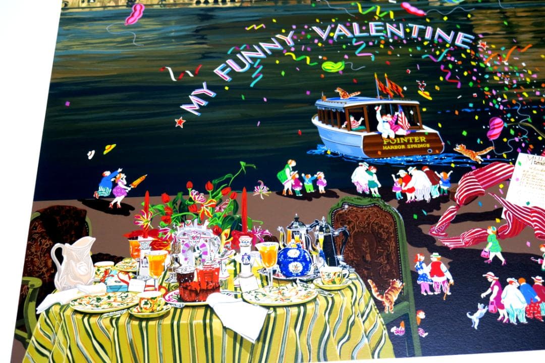 【ヒロ・ヤマガタ】　恋人たちのフェスティバル　シルクスクリーンシート　山形博導