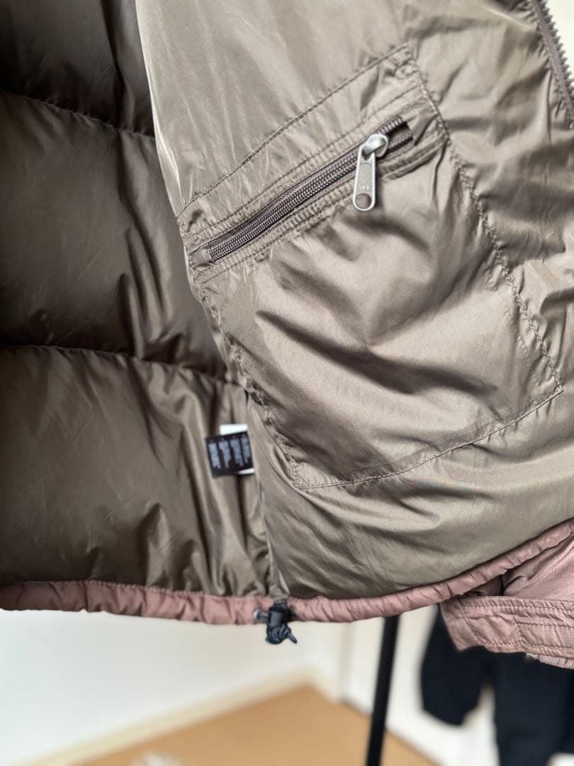 1996 ノースフェイス 700fil ヌプシ センターロゴ ブラウン系 希少