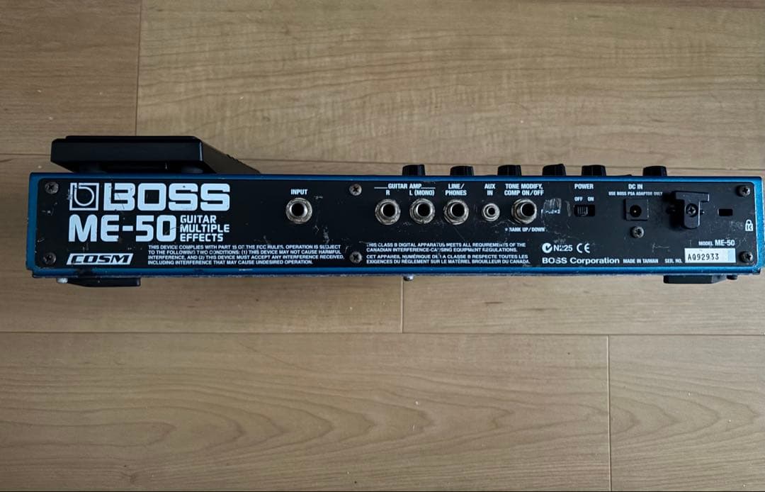 BOSS ME-50 ギター用マルチエフェクター 完動品 アダプター付属