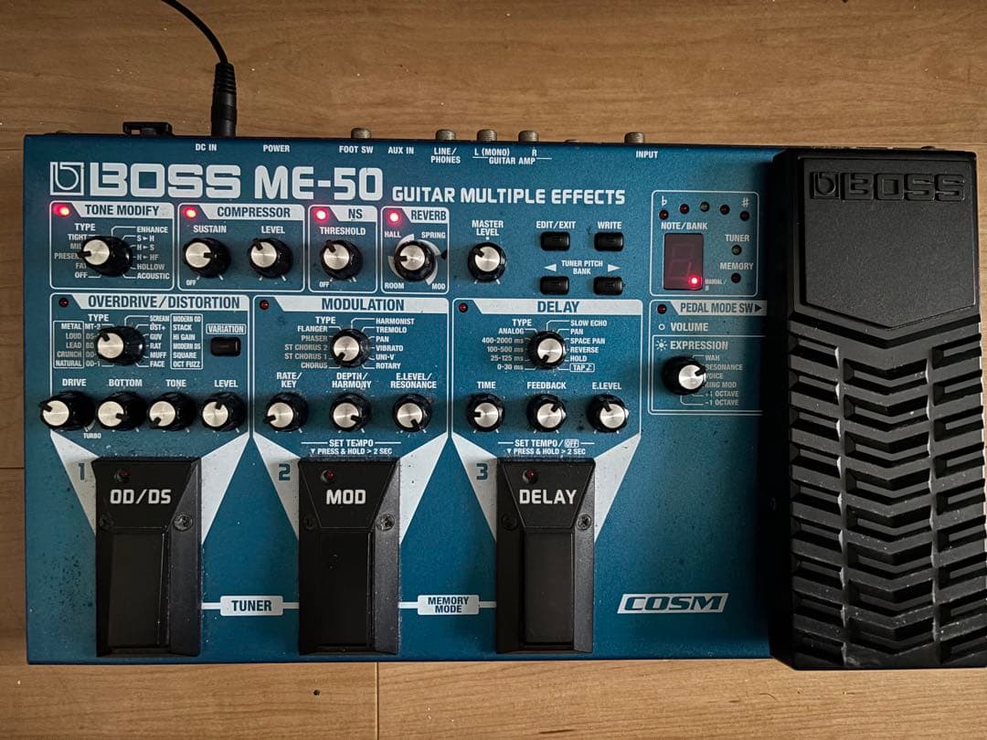 BOSS ME-50 ギター用マルチエフェクター 完動品 アダプター付属