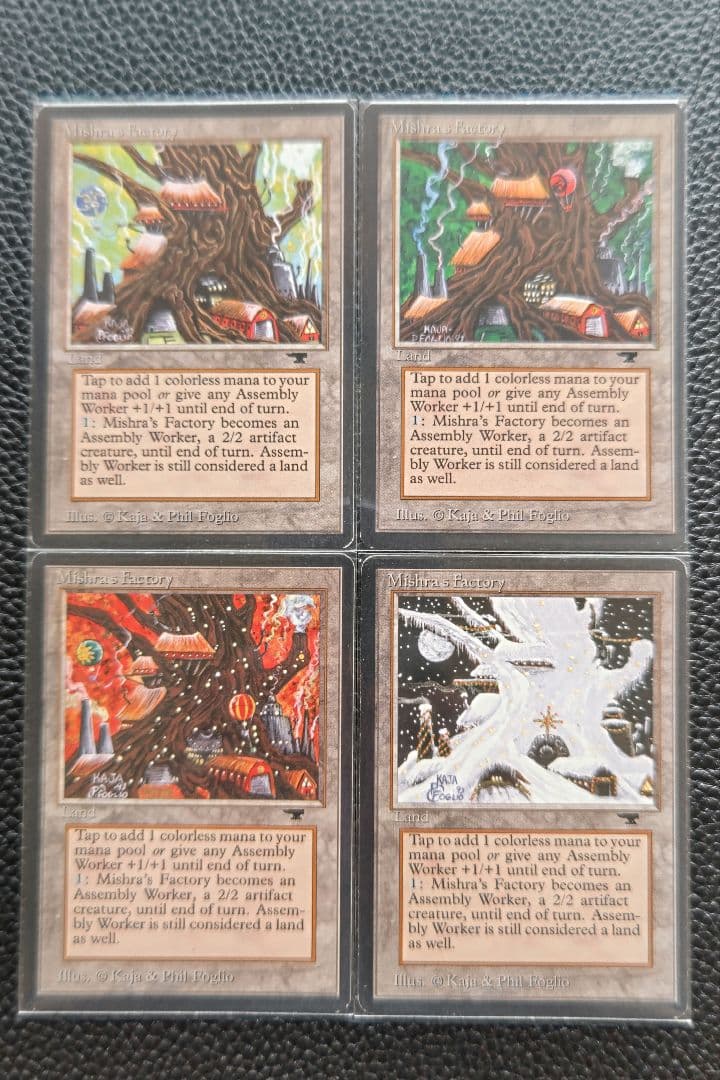MTG　ミシュラの工廠/Mishra's Factory　春夏秋冬　4枚セット