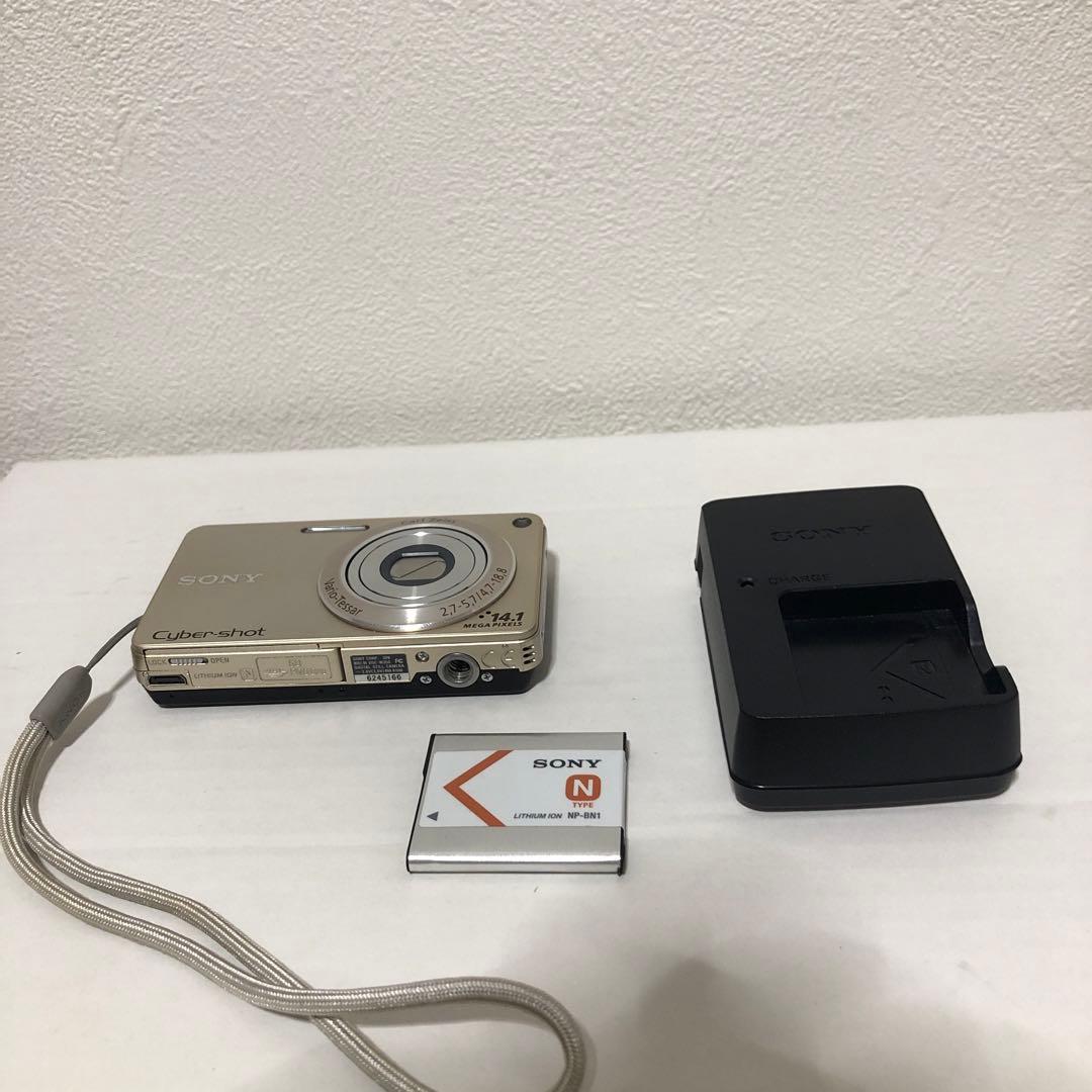 【中古美品】ソニーcyber shot w350 シャンパンゴールド
