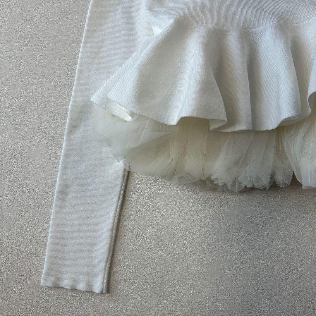 エイミーイストワール 美品 大人気 24AW バルーンヘムニットカーディガン