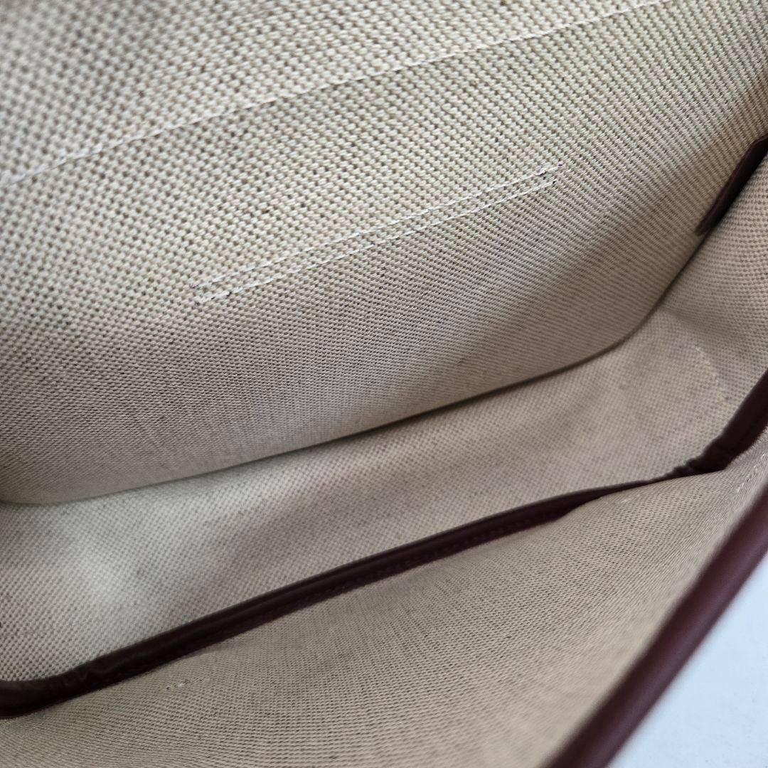 美品袋付 L/Uniform キャンバス レザー ショルダーバッグ