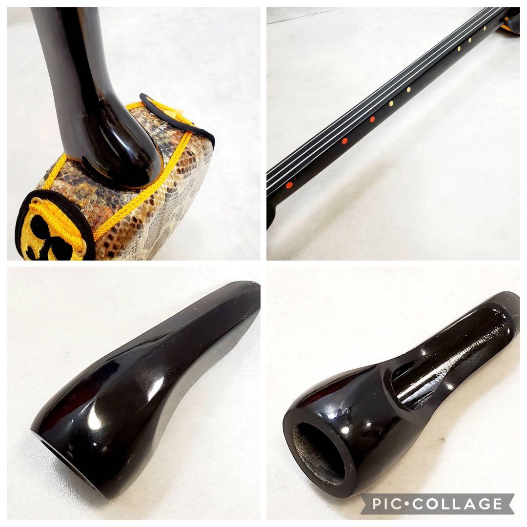【極美品・すぐ始められる】沖縄三線 本蛇皮張り 付属品多数 初心者セット