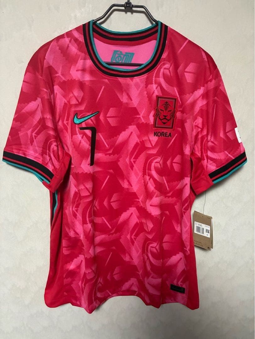 韓国代表 ブラジル戦 ハングル文字 ユニフォーム 新品 XXL ソンフンミン