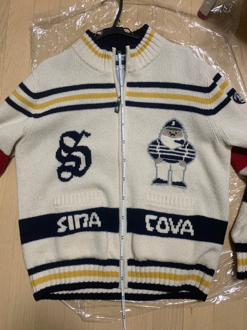 SINA COVA ストライプニットセータージャンパー L