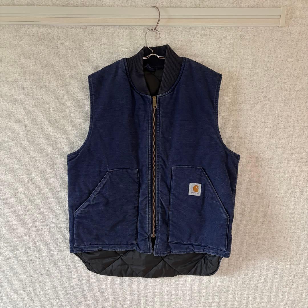 M*)様 STUSSY元ネタ 80s 初期 カーハート ダック ベスト 腰ゴム