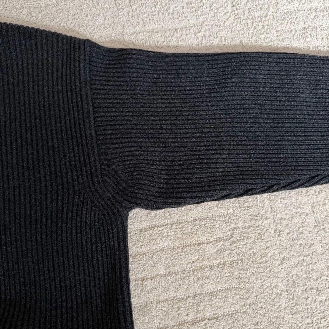 オーラリー　SUPER FINE WOOL RIB KNIT BIG ニット