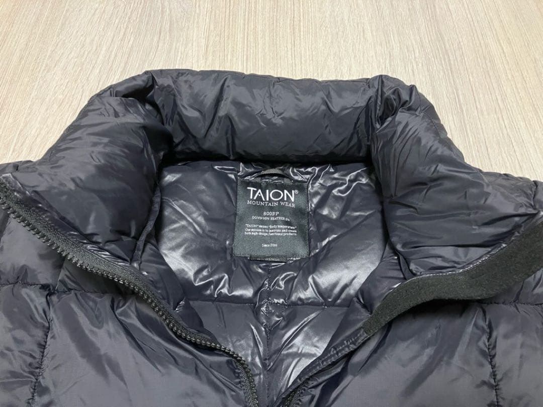 【美品】タイオン マウンテンパッカブルボリュームダウンジャケットL ブラック
