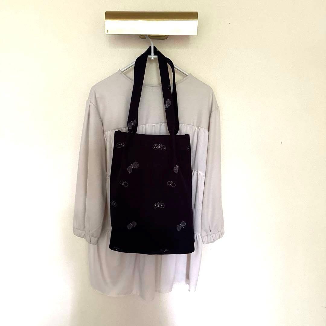 ハンドメイド　ミナペルホネン　choucho dop生地　バッグ