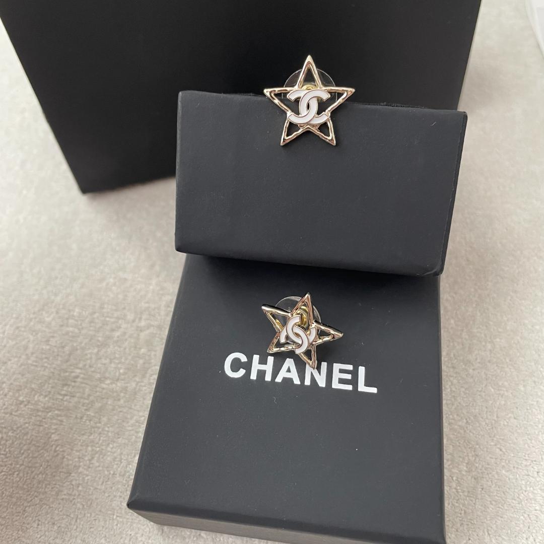 星型CC & ココアロゴ ピアス