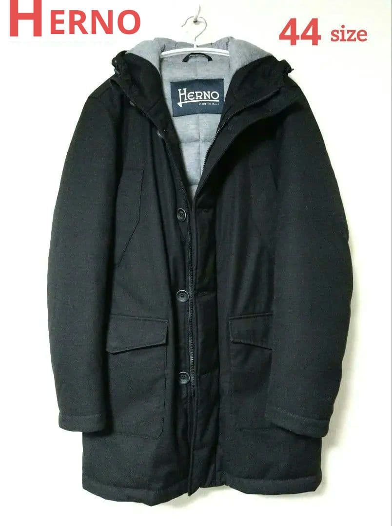 HERNO ヘルノ SUB-ZERO フーデッドダウンコート 44 ブラック