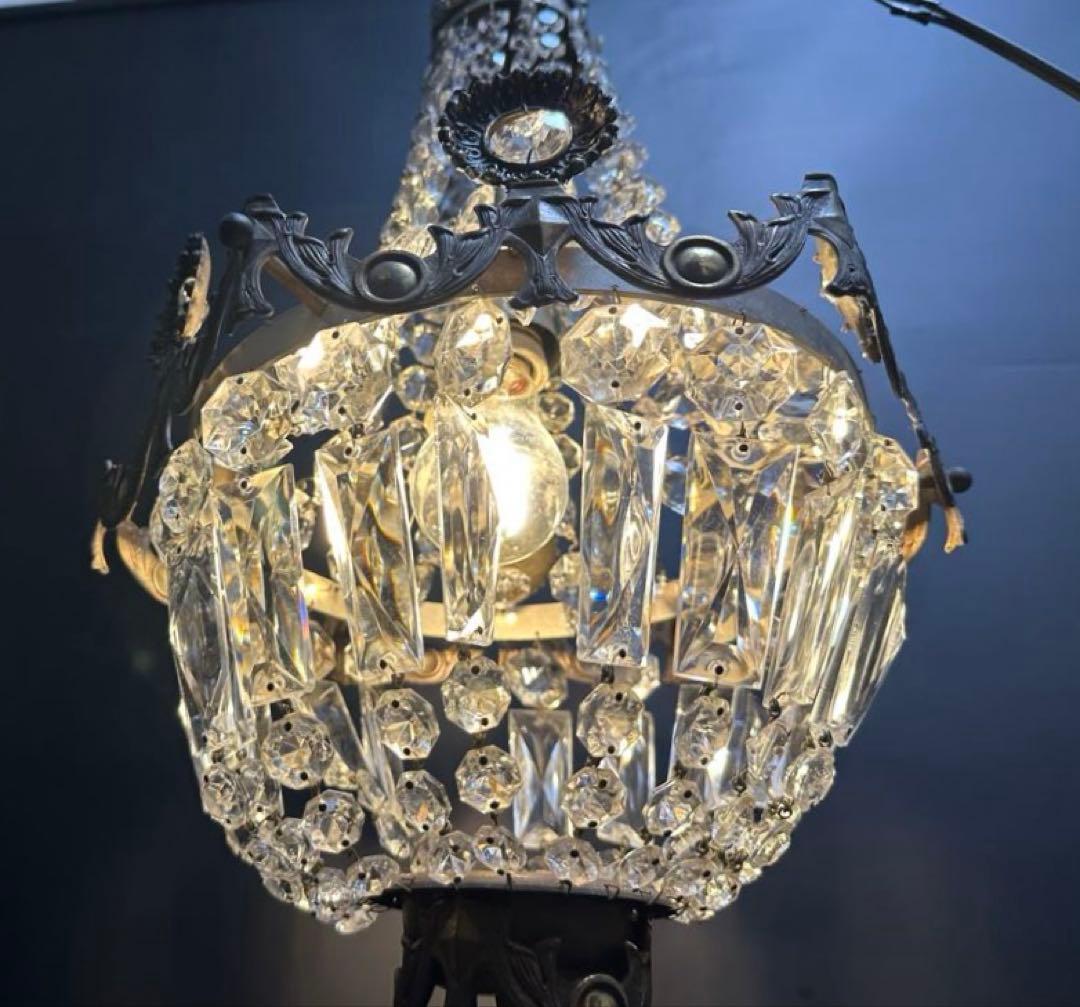 フランス製　アンティーク　エンパイヤシャンデリア