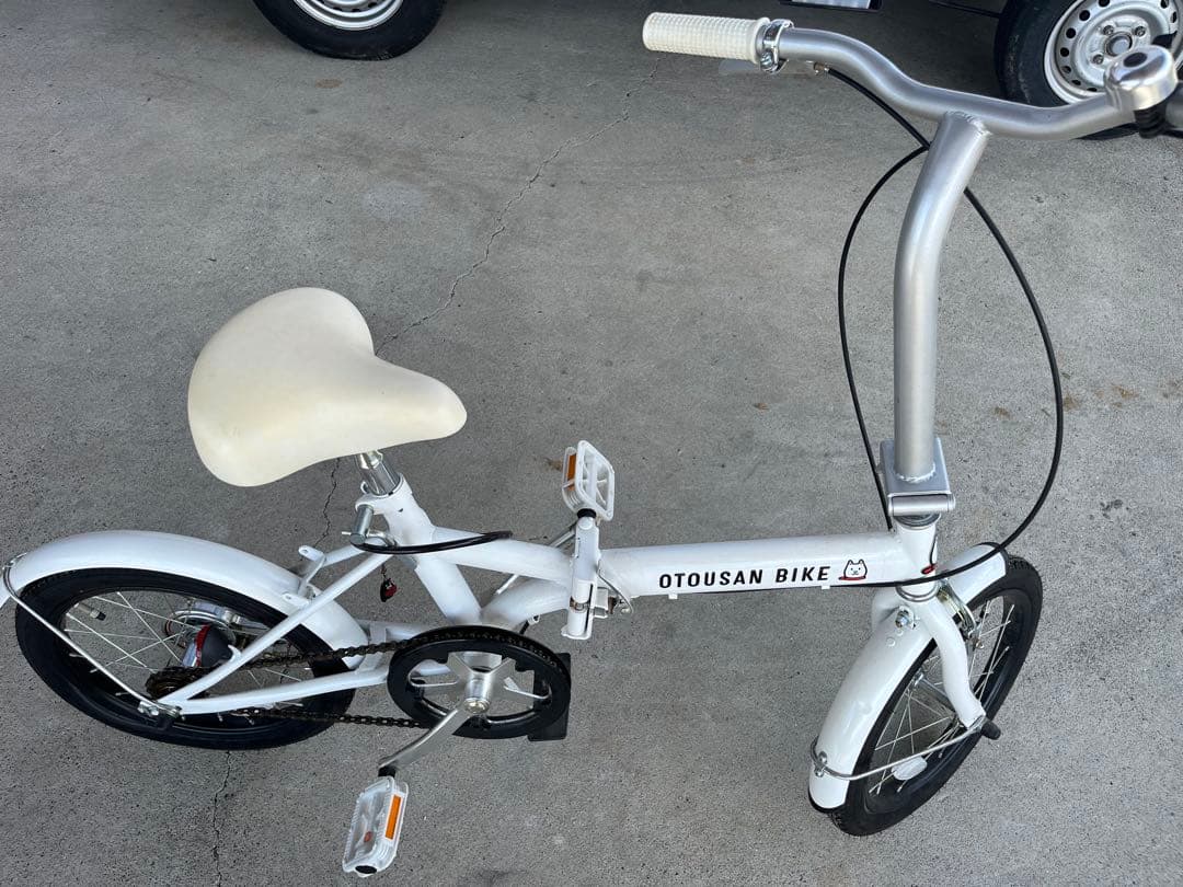 【送料込】折り畳み自転車 お父さんバイク ソフトバンクキャラクター