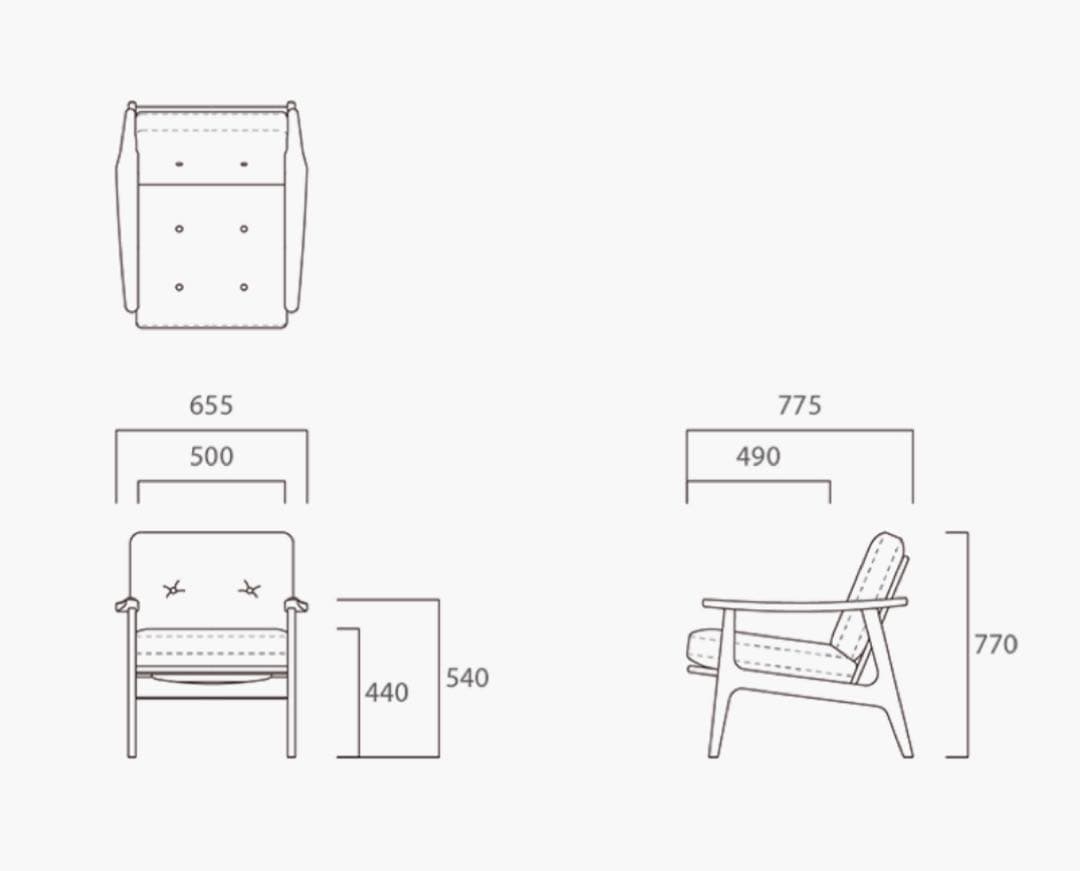 マルニ60 フレームチェア1シーター