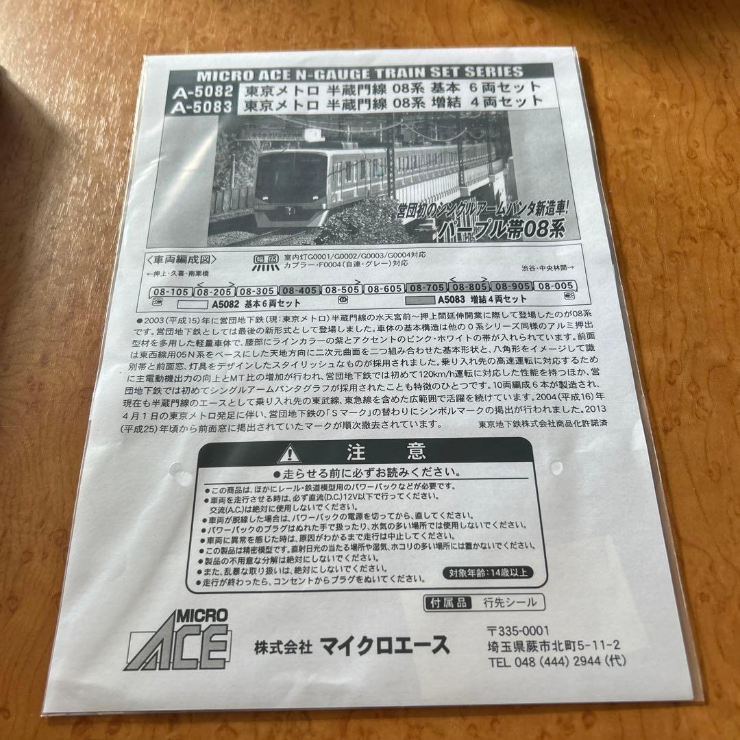 A5081 営団地下鉄/東京メトロ08系 中間4両
