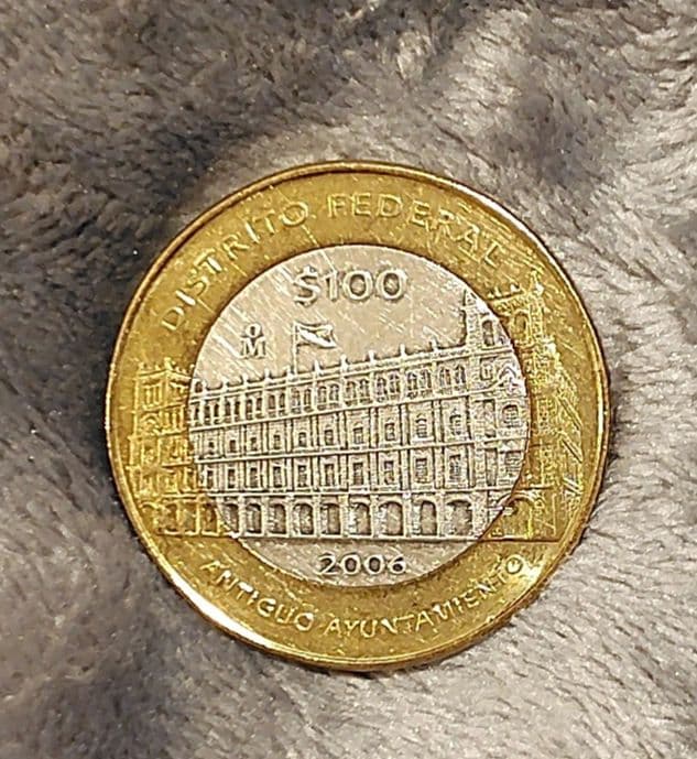 2006年 メキシコ 100ペソ 硬貨