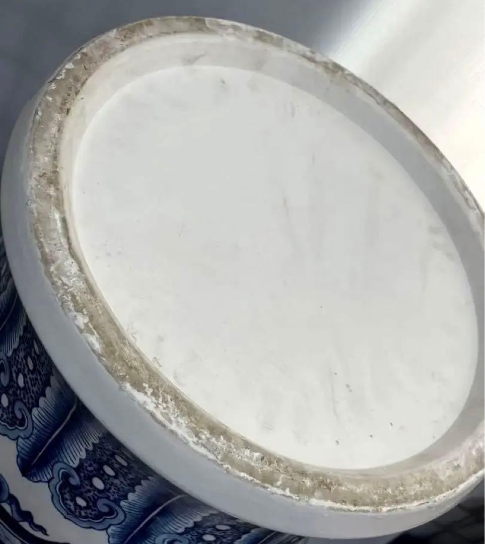 中国 大清康熙年製 青花 大壺　陶芸古美術 瓶。